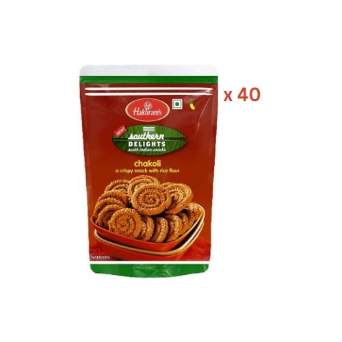 Haldirams Southern Snack Chakoli - 200 Gm Pack Of 40 (UAE Delivery Only)