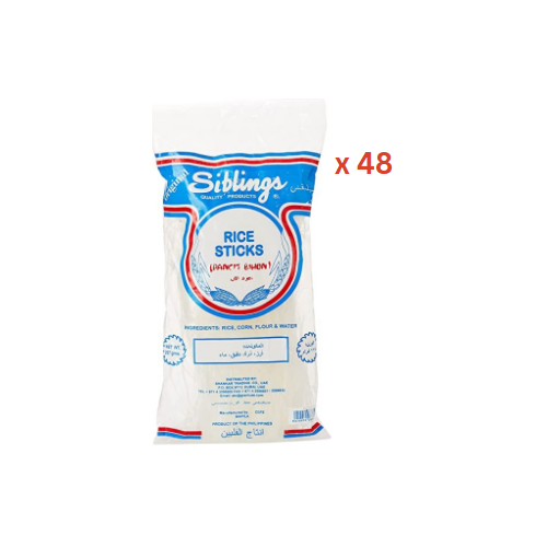 Siblings Rice Sticks Pancit Bihon - 227 Gm Pack Of 48 (UAE Delivery Only)