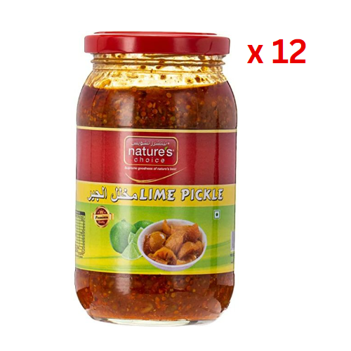 Natures Choice Lime Pickle, 400 gm Pack Of 12 (UAE Delivery Only)