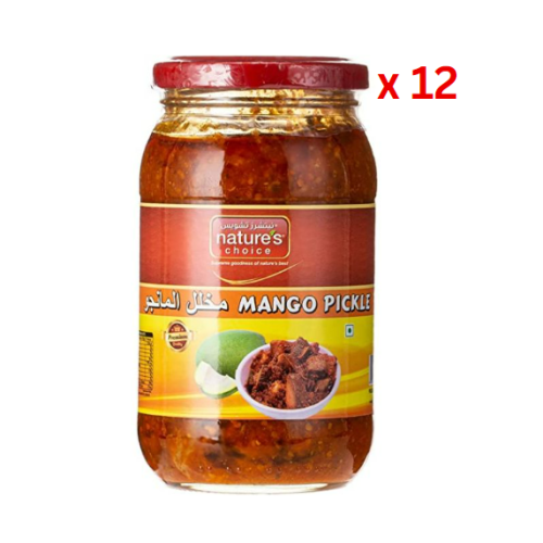 Natures Choice Mango Pickle - 400Gm Pack Of 12 (UAE Delivery Only)