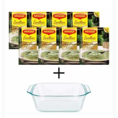 Nestle Maggi Excellence Broccoli Soup Mix 48g (Pack of 8) With Pot