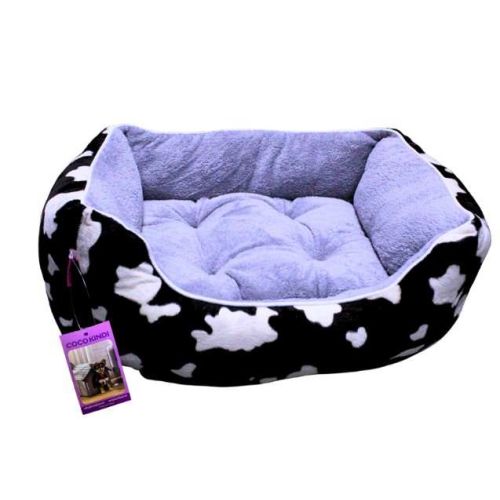 Coco Kindi Cow pattern Washable Sofa Fur Bed For Dogs & Cats - Size 4-58 X 65 X 15Cm