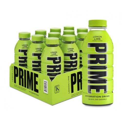 Prime Hydration Lemon Lime Energy Drink 12 x 500 ml