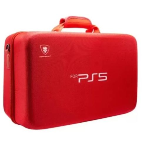 Dead Skull Hardshell PlayStation 5 PS5 Carrying Case, Red