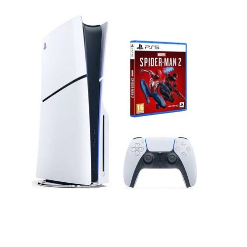Sony PlayStation 5 Console Disc Slim 1TB (TRA) with Marvel’s Spider-Man 2 