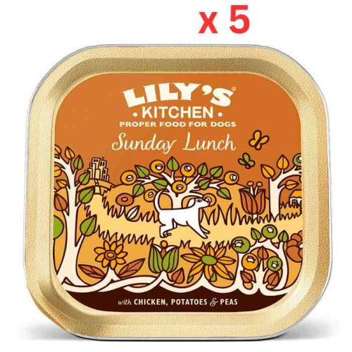 Lily'S Kitchen Sunday Lunch Wet Dog Food (150G) (Pack of 5)