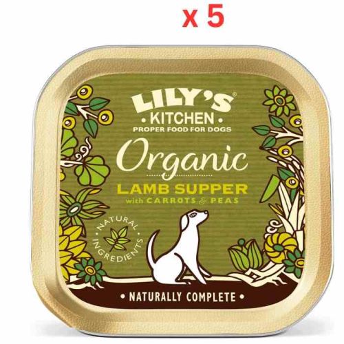 Lily'S Kitchen Organic Lamb Supper Wet Dog Food (150G) (Pack of 5)