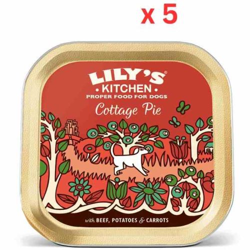 Lily'S Kitchen Dog Cottage Pie Wet Dog Food (150G) (Pack of 5)