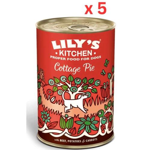 Lily'S Kitchen Dog Cottage Pie Wet Dog Food (400G) (Pack of 5)
