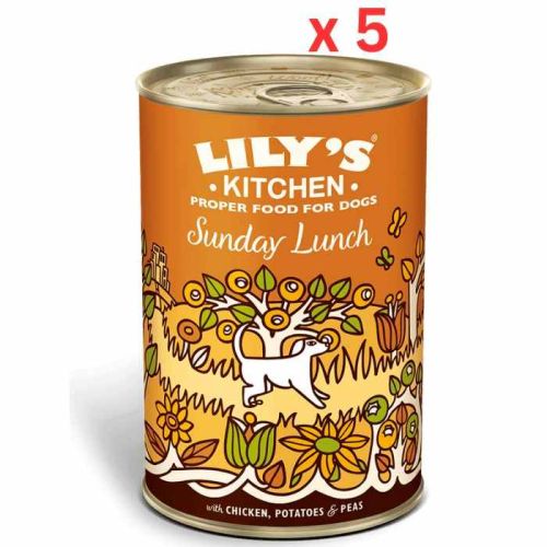 Lily'S Kitchen Sunday Lunch Wet Dog Food (400G) (Pack of 5)