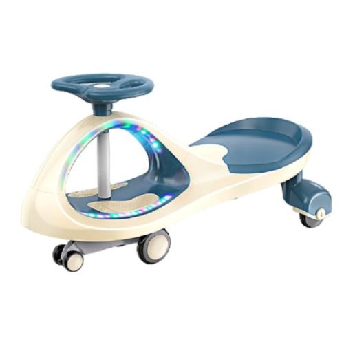 Megastar Wiggle Swing And Twist Car For Kids With Lights - Blue (UAE Delivery Only)
