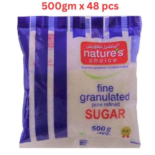 Natures Choice Granulated Sugar, 500 gm Pack Of 48 (UAE Delivery Only)