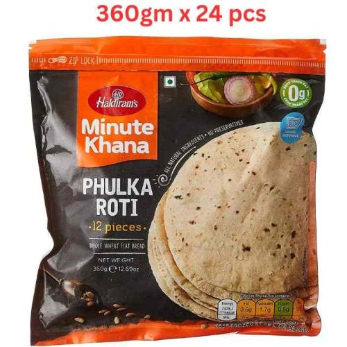 Haldirams Phulka Roti (12*30Gm) 360Gm Pack Of 24 (UAE Delivery Only)