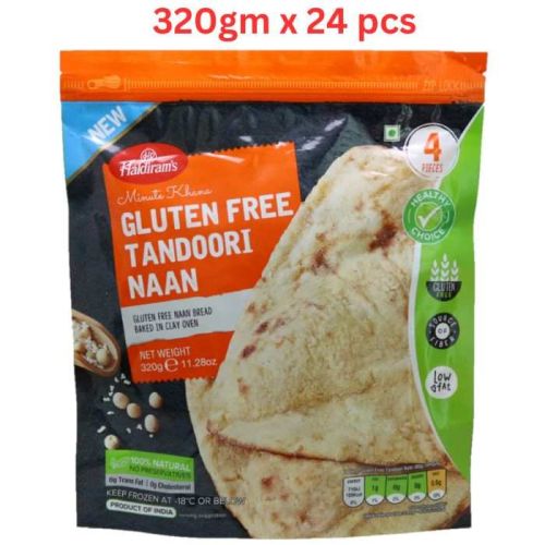 Haldirams Gluten Free Tandoori Naan 320Gm Pack Of 24 (UAE Delivery Only)