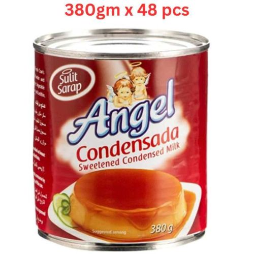 Angel Condensada Sweetened Condensed Milk, 380 Gm Pack Of 48 (UAE Delivery Only)
