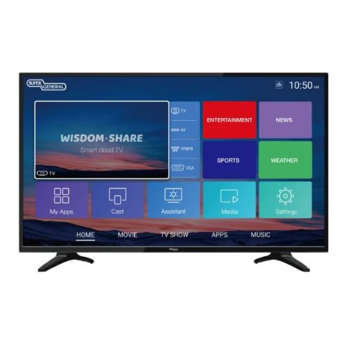 Super General 43-inch Full HD Smart LED Tv, Android 9, (Black)-(SGLED43AS9T2)