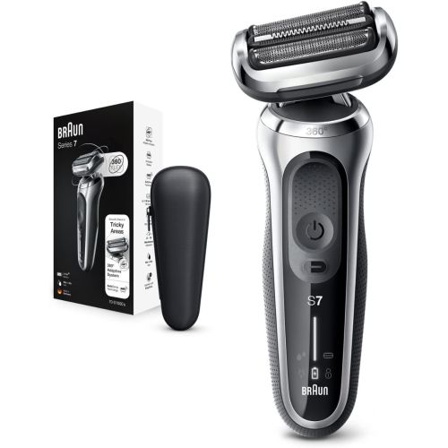 Braun Series 7 Wet & Dry Shaver with Travel Case Silver Shaver - 70S1000S