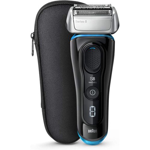 Braun 8325S Series 8 Wet & Dry Shaver With Travel Case (Black/Blue)