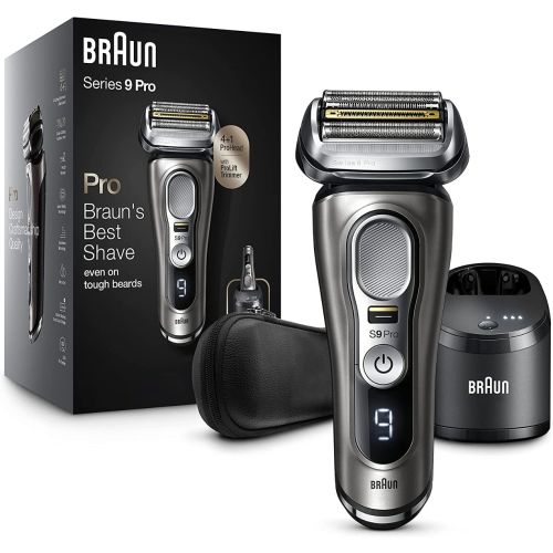 Braun Shaver Series 9 Pro Wet & Dry Shaver with 5 in1 SmartCare Center and Travel Case Shaver - 9465CC