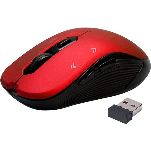 Promate 1600DPI Wireless Mouse, SLIDER.RED