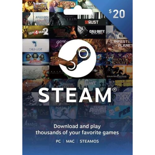 USA Steam Wallet Gift Card - $20 (E-mail Delivery)
