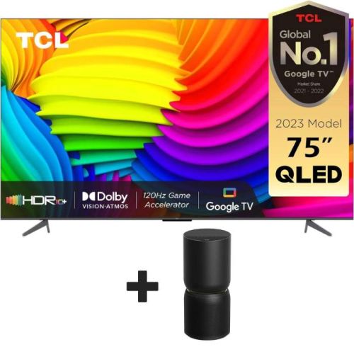 TCL 75 Inch 4K QLED Smart TV -  (2023 Model) - 75C647