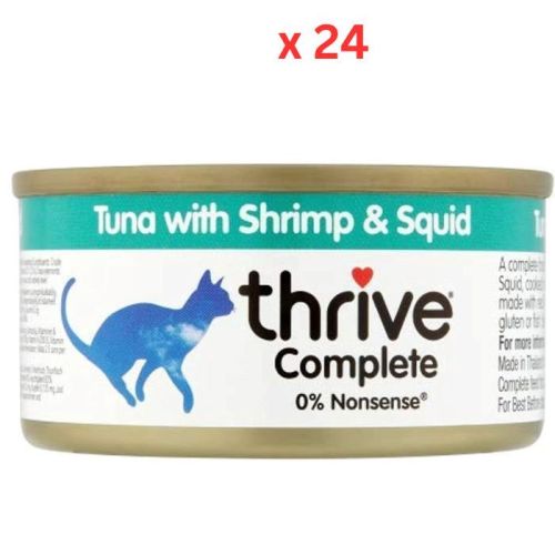 Thrive Complete Cat Tuna w/ Shrimp & Squid Wet -24x75gm