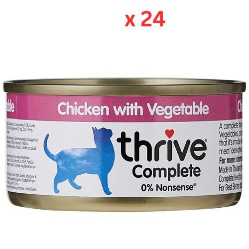 Thrive Complete Cat Chicken w/ Vegetable Wet Food-24x75gm