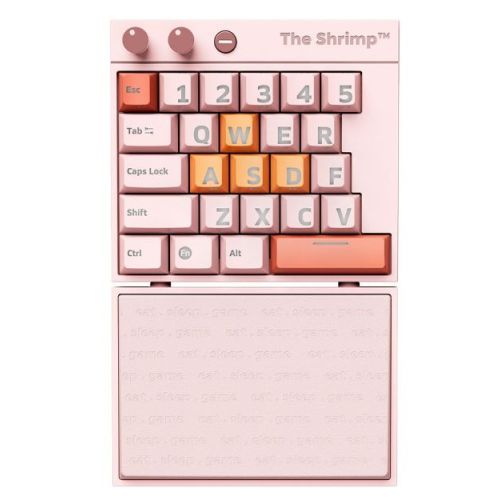 The Shrimp Pinkey Gaming Keyboard - SHRIMPINK
