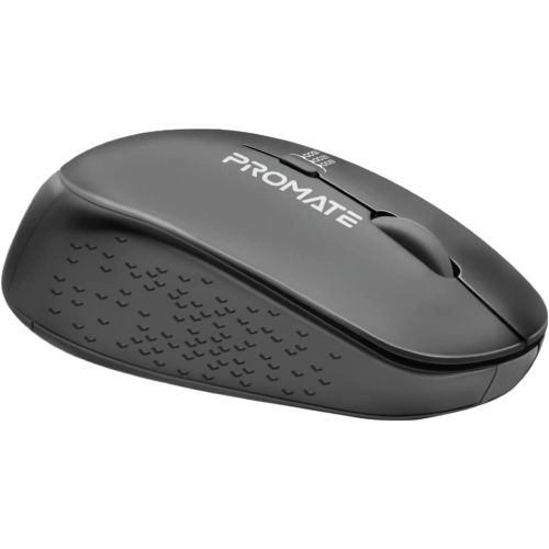 Promate 2.4G Wireless Mouse, Professional Precision Tracking Comfort Grip Mouse with USB Nano Receiver, TRACKER.BLACK