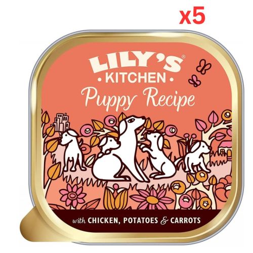 Lily'S Kitchen Chicken Recipe Puppy Food (150G) (Pack Of 5)