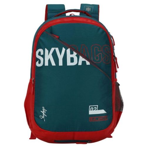Skybags Figo Extra 03 Unisex Green School Backpack 30 Ltr - SK BPFIGE3TEL
