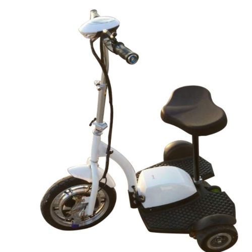 Megastar Megawheels 36 V Electric Foldable 3 Wheels Mobility Tri Wheels Scooter, White - BD010- W (UAE Delivery Only)