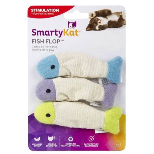 Smartykat® Fishy Fun™ Crinkle Play Crinkle Mat Catnip Cat Toy