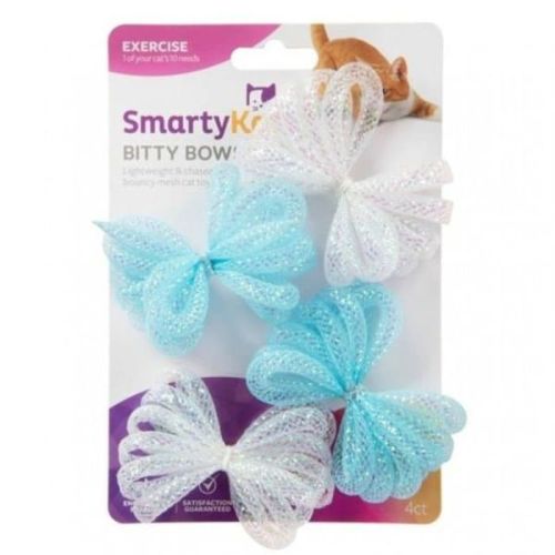 Smartykat® Bitty Bows™ Set Of 4 Mesh Ball Cat Toys