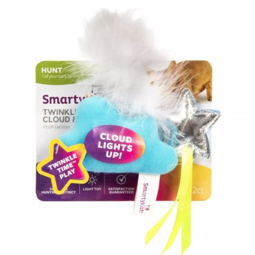 Smartykat® Twinkle Time S/2 Cloud With Star For Cat Toys