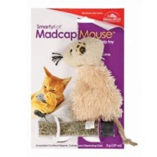 Smartykat Mad Cap Mouse Mania Refillable Plush Catnip Cat Toy