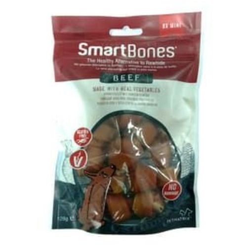 Smartbones Beef Mini 8 Pack Rawhide Free Chew Dog Treats