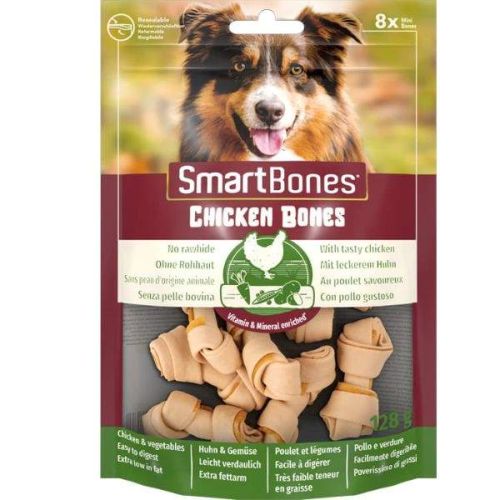 Smartbones Real Chicken Mini 8 Pack Rawhide-Free Chews for Dogs 