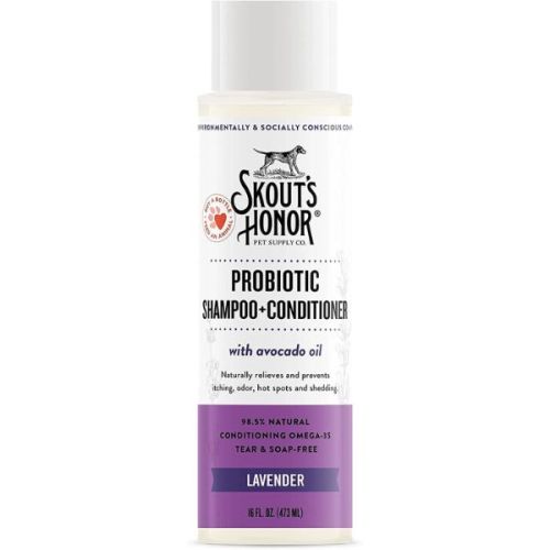 Skouts Honor Probiotic Shampoo Plus Conditioner Lavender Grooming 475Ml