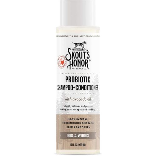 Skouts Honor Probiotic Shampoo Plus Conditioner Dog Of The Woods Grooming 475Ml