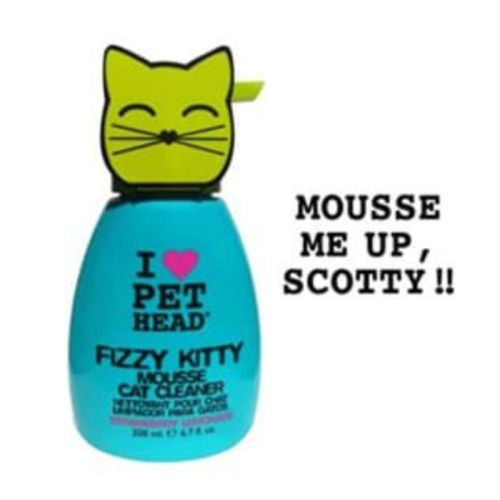 Pet Head Fizzy Kitty Mousse Strawberry Lemonade 190Ml Cat Cleaner