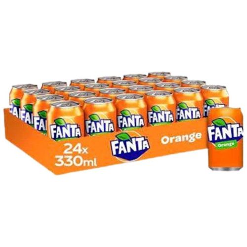 Fanta Orange Cans 330ml Pack of 24