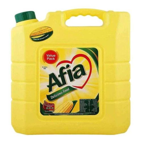 Afia Corn Oil 9L,Jar