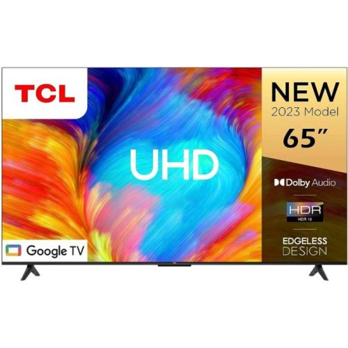 TCL 65 Inch TV 4K  Edgeless UHD Smart TV   (2023 Model) - 65P635