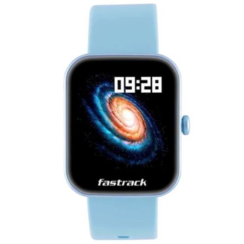 Fastrack Reflex Hello Blue HD Smartwatch With AI Voice & Hydration Alerts, Health Tracking - Blue