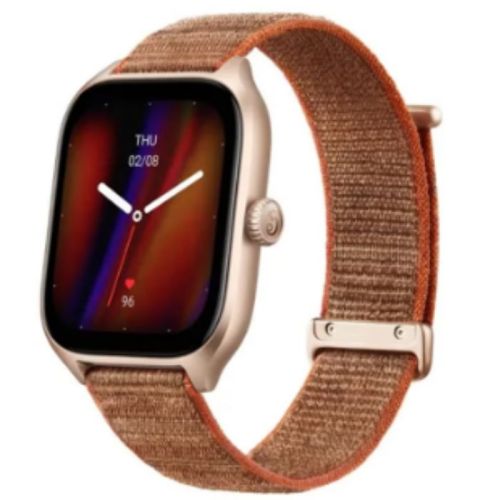 Amazfit GTS 4 Smart Watch, Dual-Band GPS, Alexa Built-in, Bluetooth Calls, Heart Rate SPO₂ Monitor, 1.75” AMOLED Display For Android iPhone Autumn Brown