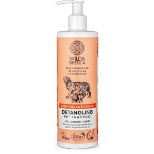 Wilda Siberica. Controlled Organic, Natural & Vegan Detangling Pet Shampoo, 400 Ml