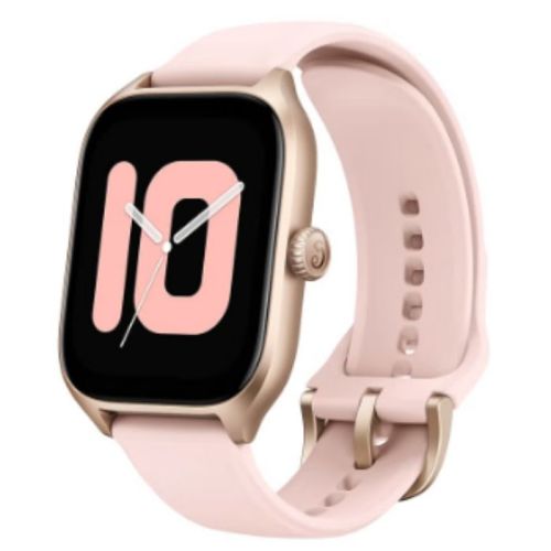 Amazfit GTS 4 Smart Watch, Dual-Band GPS, Alexa Built-in, Bluetooth Calls, Heart Rate SPO₂ Monitor, 1.75” AMOLED Display For Android iPhone Rosebud Pink