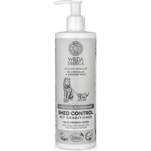 Wilda Siberica. Controlled Organic, Natural & Vegan Shed Control Pet Conditioner, 400 Ml